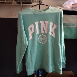 PINK Victoria's Secret Mint Green Sweatshirt